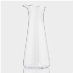Кувшин-ваза для воды «Лара», 600 мл, 8.5×19.5 см, пластик, прозрачный