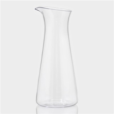Кувшин-ваза для воды «Лара», 600 мл, 8.5×19.5 см, пластик, прозрачный