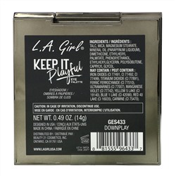 L.A. Girl, Keep It Playful Eye Palette, Downplay, 0.49 oz (14 g)