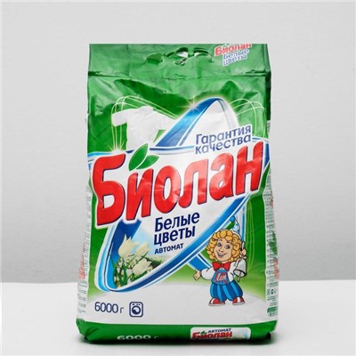 Стиральный порошок «Биолан - Белые цветы», автомат, 6 кг