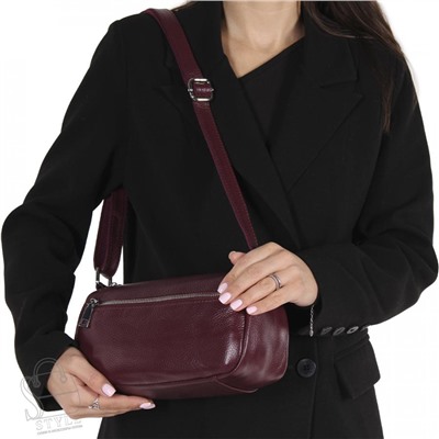 Сумка женская кожаная 6076NN eggplant Natale Navetta
