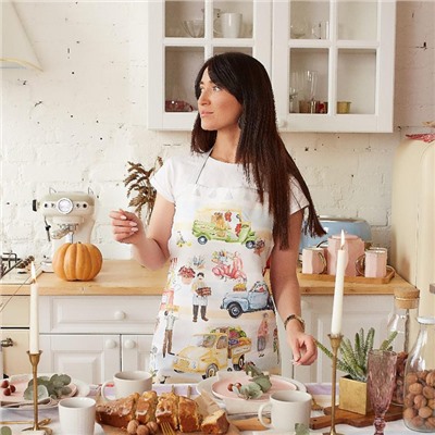 Фартук Этель Food market 70×60 см, 100% хлопок, саржа 190 г/м²