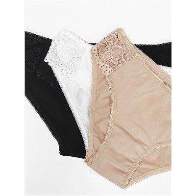 7948 Трусы для девочек многоцвет с кружевом (BAYKAR)