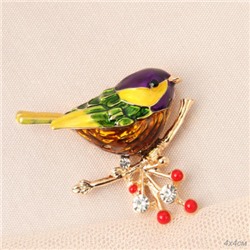 Брошь Птички 4,5 см / GM294 /уп 36/