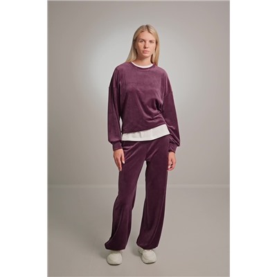 Женский велюровый костюм оверсайз Happyfox