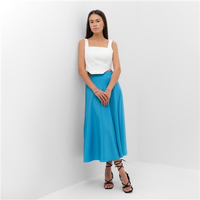 Юбка женская на запах MIST Classic Collection, р. S-M, голубой