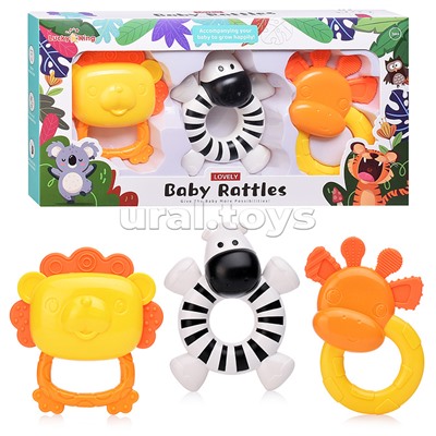 Набор погремушек "Животные Африки" в коробке