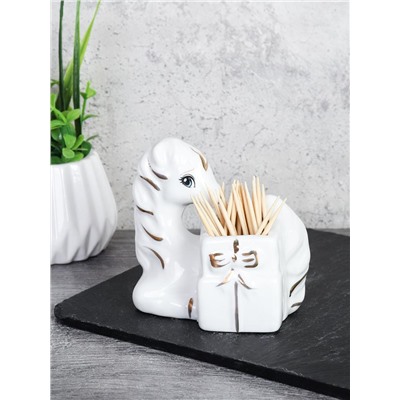 Подставка для зубочисток Лошадь 8 см / B5438 /уп 96/ Символ года 2026