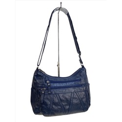 Женская сумка из искусственной кожи, цвет синий