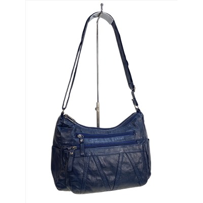 Женская сумка из искусственной кожи, цвет синий