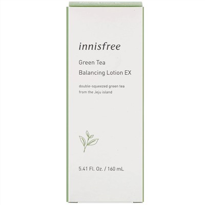Innisfree, Балансирующий лосьон с экстрактом зеленого чая, 160 мл