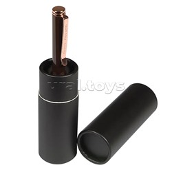 Ручка "Venezia Classico" в картотнном тубусе, 1,0 мм, синяя (корпус коричн, футляр черный)