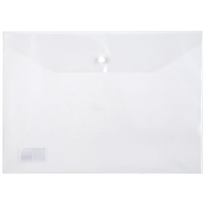 Папка с кнопкой  А4 120мкм прозрачная PK8012T inФОРМАТ