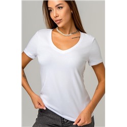 Женская футболка с V образным вырезом Happyfox