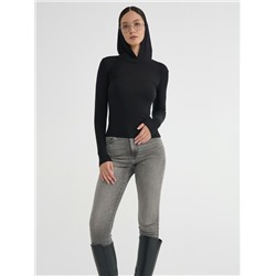 Джемперы CONTE Джемпер в рубчик с капюшоном LD 2959