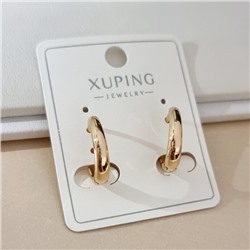 Серьги колечки коллекция "Xuping" покрытие позолота, арт.101.336