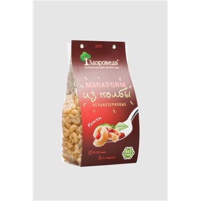 Макароны полбяные "Рожки" ц/з 350г ЭКОПРОДУКТЫ, 1184747