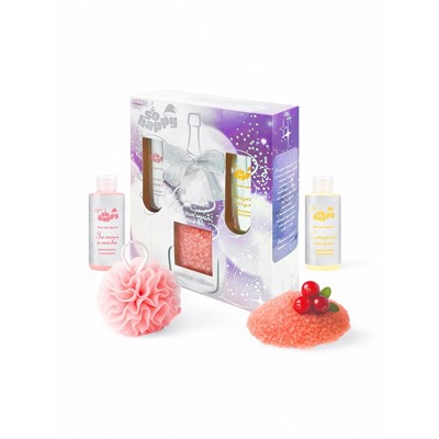 Подарочный набор косметический So Happy holiday time игристая клюква, 400 г