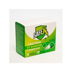 Комплект от комаров SAFEX( фумигатор+пластины), 1 шт.