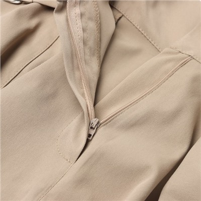 Юбка мини женская MINAKU: MINAKU: Safari, бежевая, размер 44