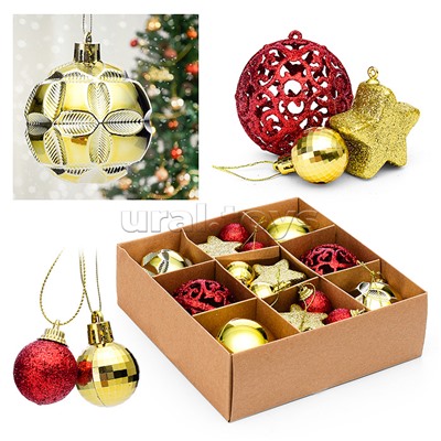 Набор новогодних шаров "Звездный"