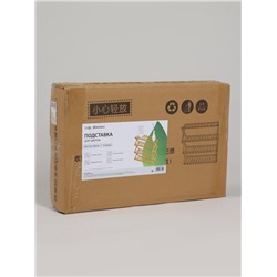 Подставка для цветов Greengo, 4 полки, 50×25×68 см, напольная, бамбук