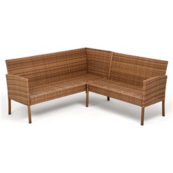 Набор садовой мебели: Диван 3-х местный 165×60×75 см, диван 2-х местный 110×60×75 см, стол 80×45×38 см