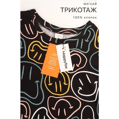 Туника оверсайз для девочки Happyfox