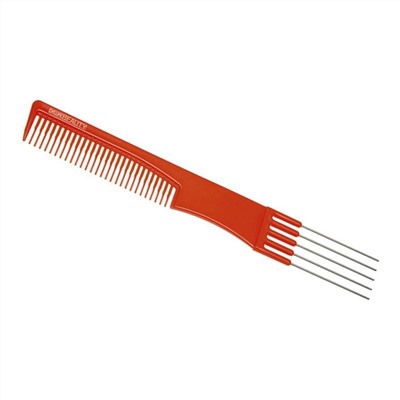 Dewal Beauty Расческа для начеса с металлическими зубцами DBO6506, оранжевый, 19 см 20330