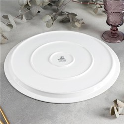 Блюдо фарфоровое для пиццы Wilmax, d=35,5 см, цвет белый