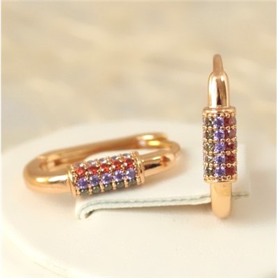 Серьги позолота H01-12553