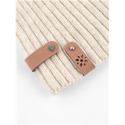 Бирка с кнопкой «Цветочек» TEIRA, 8×1.5 см, 10 шт., коричневая