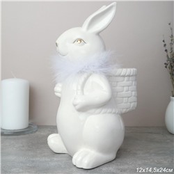 Статуэтка кашпо Кролик 24 см / FP232436 /уп 12/24/ фарфор