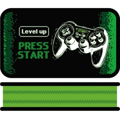 Пенал 4-х ств. 190х105 мм ПО-090 "LEVEL UP" большой, тканевый торец Пчелка
