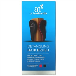 Artnaturals, Расческа для легкого расчесывания волос, 2 штуки