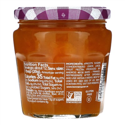 Bonne Maman, Intense Apricot Fruit Spread, 8.2 oz (235 g)
