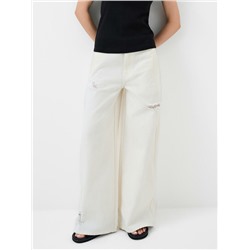 Брюки текстильные джинсовые для женщин