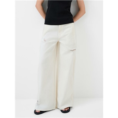 Брюки текстильные джинсовые для женщин