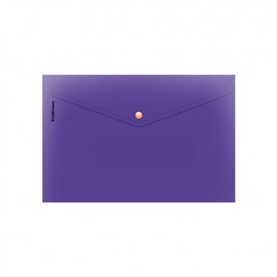 Папка с кнопкой  А4 180мкм 54879 "Карибский бархат" непрозрачная ассорти ErichKrause