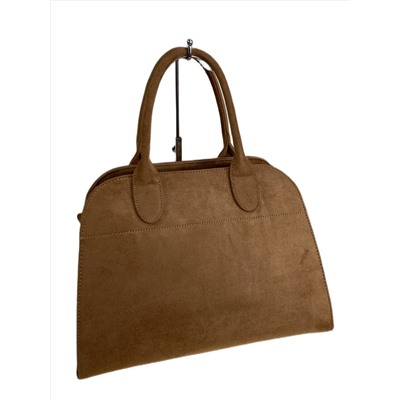 Женская сумка из искусственной замши, цвет коричневый