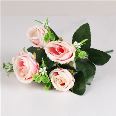 Цветок искусственный Роза кустовая 30 см / WH-25 /уп 300/1200/