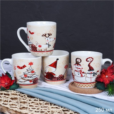 Кружка новогодняя 250 мл / XP1888 /уп 12/96/