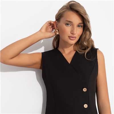 Жилет приталенный, Теперь ты босс (black)