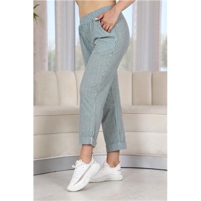 Брюки 9154 (Полоса хаки)