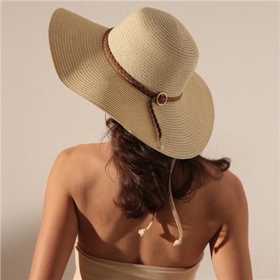 Шляпа женская MINAKU, бежевый, размер 58