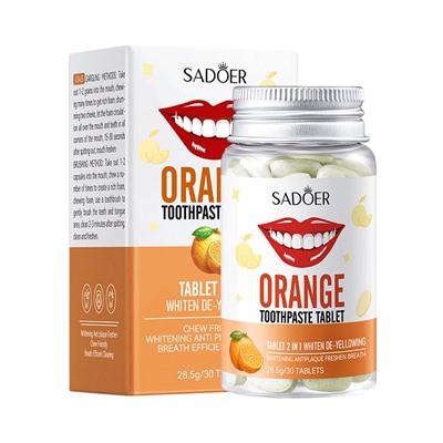 Твердая зубная паста в таблетках SADOER