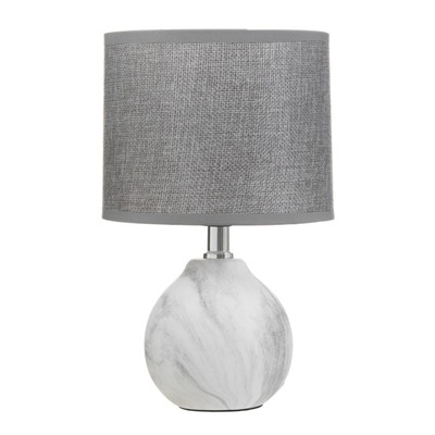 Настольная лампа «Гуте» 1хE14 белый-серый 15×15×26 см RISALUX