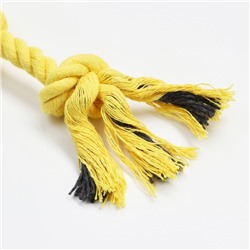 Игрушка канатная «Конфета», до 30 см, до 55 г, жёлтая