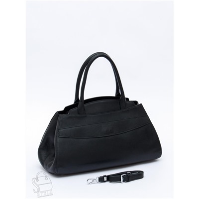 Сумка женская кожаная 3380-2QP black  Polina&Eiterou