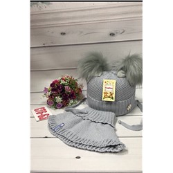 набор шапка + манежка